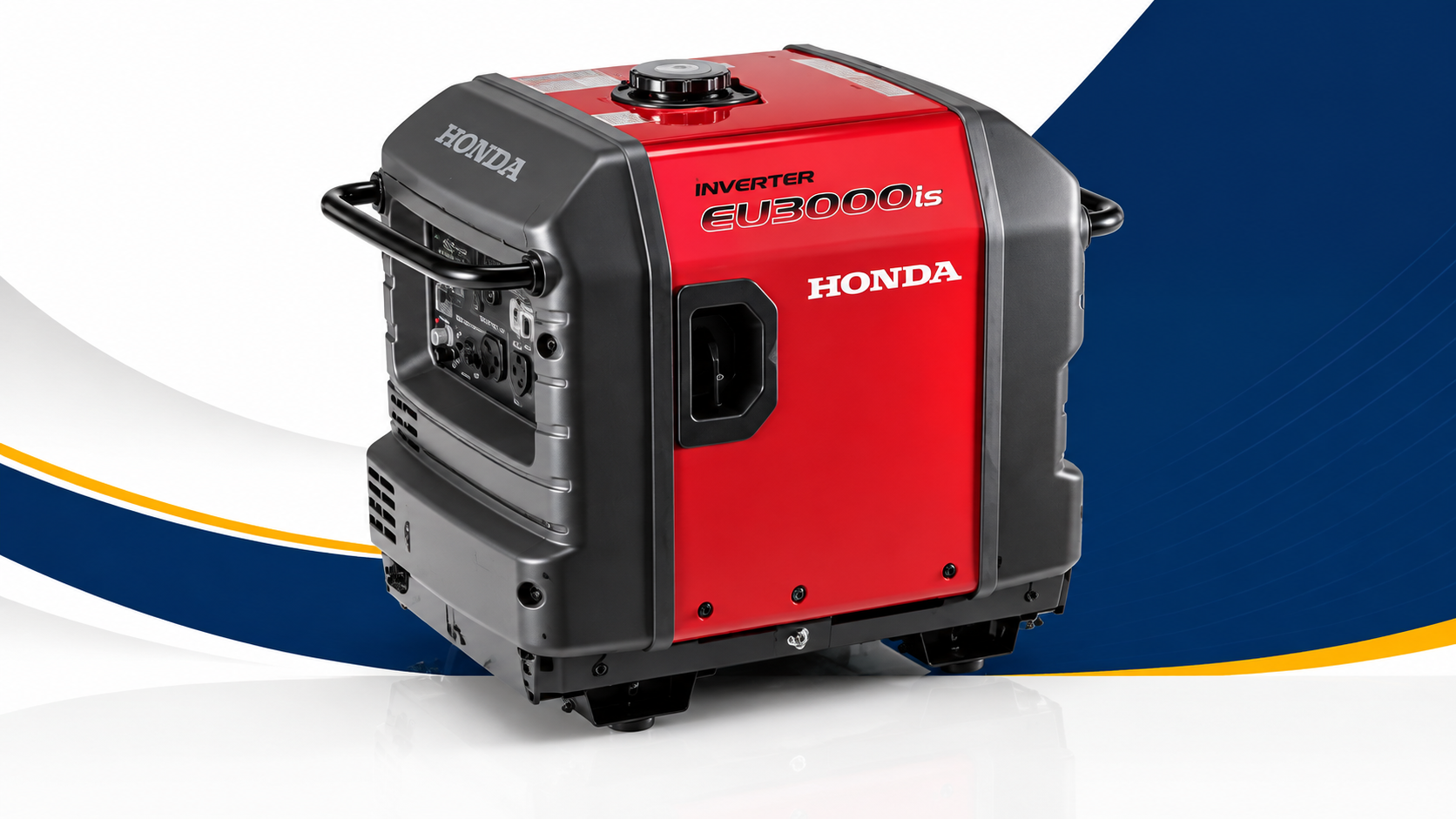 Portable Generator: Inverter, Gasoline, 2,800 W Running, 3,000 W Starting, 120V AC,