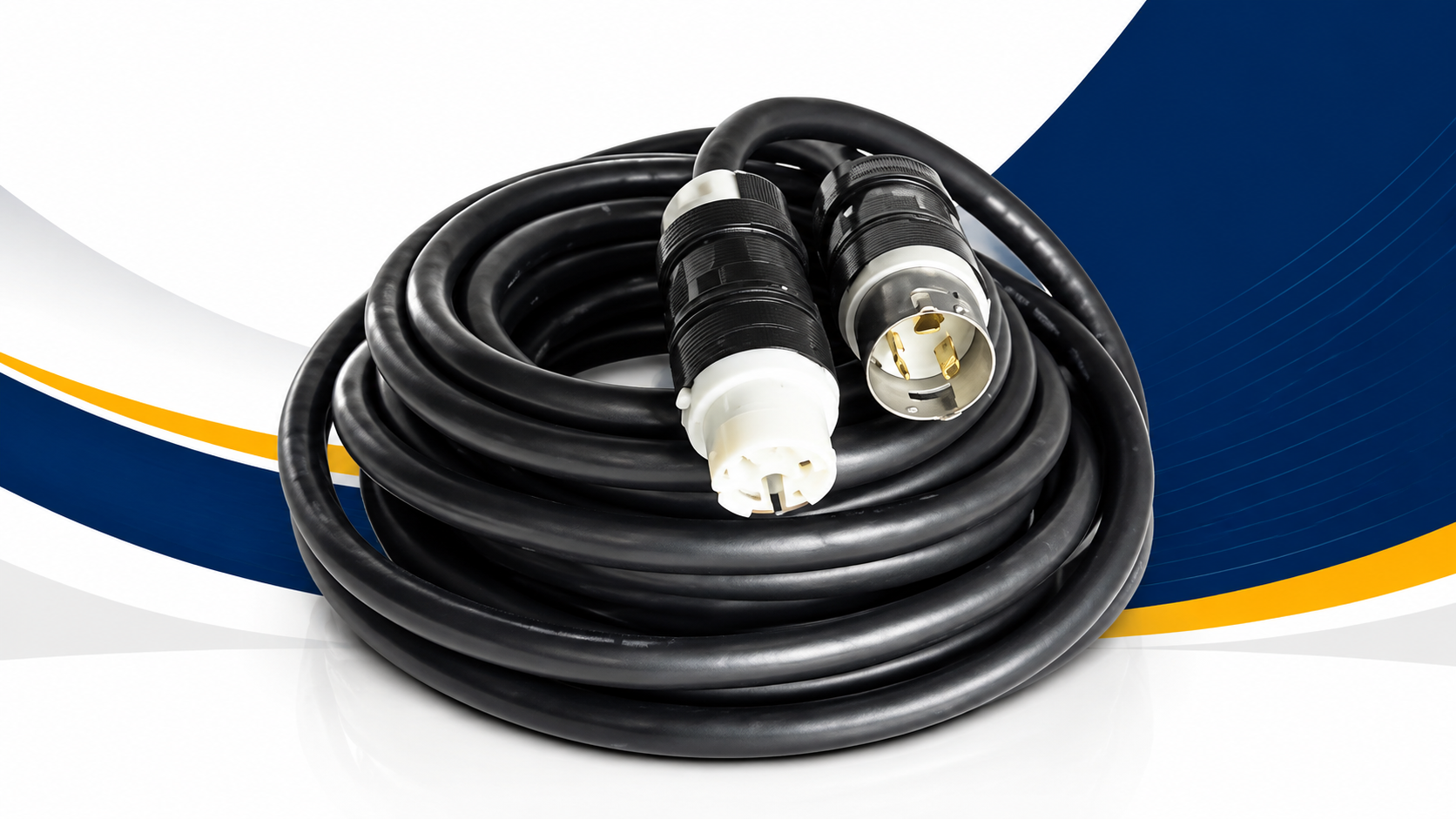50' Spider Box Cable  Twist lock  50amp