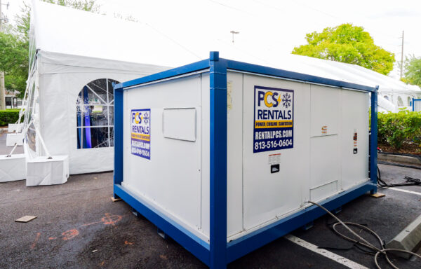 PORTABLE A/C INSTALLATION FOR WAREHOUSES OR EVENT TENTS