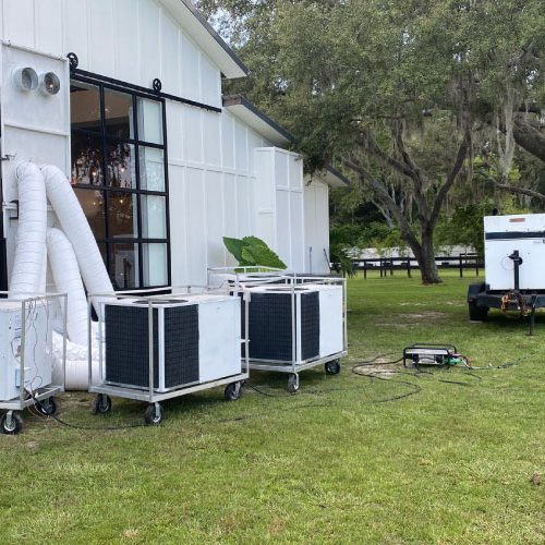 Stay cool with PCS Rental's reliable portable cooling solutions in Tampa, FL. Explore our range of AC units, chillers, dehumidifiers, and more.